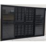 Janela Veneziana de Alumínio Preto C/grade 100x120 6 Folhas - 1