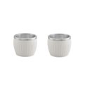 Ver imagem 1 de Kit 2 Xícaras para Café Tramontina em Aço Inox Branco 80 ml
