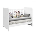 Ver imagem 4 de Berço Americano 3 em 1 Ben 100% Mdf Branco Brilho - Móveis Peroba