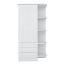 Ver imagem 3 de Jogo de Quarto Infantil Completo Ternura com Berço Simples Branco - Bela Móveis