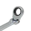 Ver imagem 3 de Chave Combinada com Catraca Articulada e Reversível 14mm CRV Cabeça Móvel Mtx