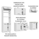 Ver imagem 5 de Armário de Cozinha Completa 270cm Branco Agata Madesa 01
