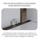 Ver imagem 5 de Guarda Roupa Casal Logan com Nicho e Cômoda Seul Neve