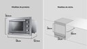 Ver mais imagens de Forno de Embutir Elétrico Espelhado 44l com Grill e Timer Atlas U Top Style 127v