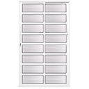 Ver imagem 1 de Porta de Correr Alumínio Branco Travessa 02 Folhas Maxx - 210x150 - Direita