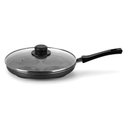 Ver imagem 1 de Frigideira 4 Ovos com Tampa Gourmet Preto 28 Cm em Alumínio com Revestimento Interno Antiaderente