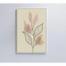 Quadro Abstrato Folhas 4 60x40 Cm Vidro Impresso - 1