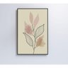 Quadro Abstrato Folhas 4 60x40 Cm Vidro Impresso - 4