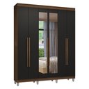 Ver imagem 4 de Guarda-Roupa Casal com Pés 6 Portas Batentes com Espelho Venus Madesa