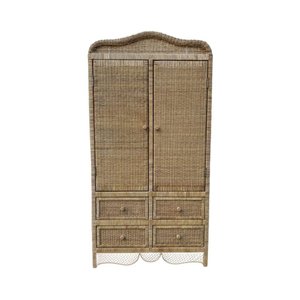 Armário de Junco Natural Rl - Bamboo Style Armário Rl