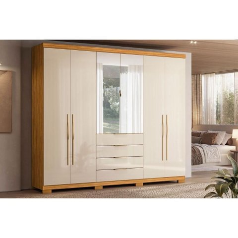 Guarda Roupa 6 Portas 2ESP Pés Giardino Demóbile Cin