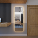 Ver imagem 3 de Espelho Orgânico Decorativo Lapidado com Led 90x60 Cm E14 para Sala, Quarto, Banheiro, 3000k 220v