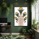 Ver imagem 2 de Quadro Decorativo Flor de Lótus Egípcia 70x50cm Mold Branca