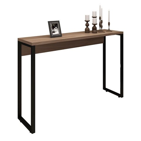 Aparador para Sala de Estar Office Industrial 120 Nogal Sevilha - PR Móveis