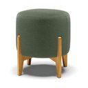 Ver imagem 1 de Puff Banqueta Decorativo Base Madeira Stella Bouclê Menta P01 - D'Rossi