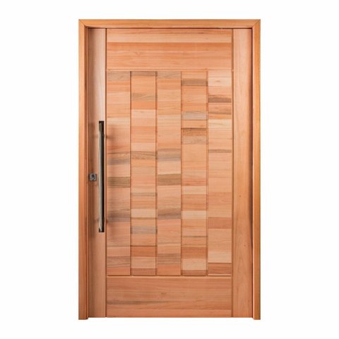 Kit Porta Pivotante Maciça Eucalipto Almofadada 214x107cm Natural PM97