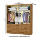 Ver imagem 4 de Closet Casal Sevilha 9 Gavetas Mdp Carioca Móveis