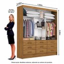 Ver imagem 3 de Closet Casal Sevilha 9 Gavetas Mdp Carioca Móveis
