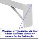 Ver imagem 6 de Mf Multiforma - 2 Suportes Pia Parafusar Bancada Aparador 50 Cm Branco