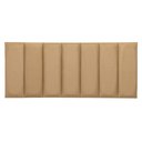 Ver imagem 2 de Cabeceira Casal Veludo Bege Placa Modulada Estofada Ripada Adesiva