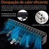 Farol de Milha Barra Aux 48w Led Branco Frio + Ambar Guincho Moto Carro Neblina C/ 3 Modos -strobo/p - 4
