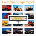 Ver imagem 3 de Farol de Milha Barra Aux 48w Led Branco Frio + Ambar Guincho Moto Carro Neblina C/ 3 Modos -strobo/p