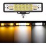 Farol de Milha Barra Aux 48w Led Branco Frio + Ambar Guincho Moto Carro Neblina C/ 3 Modos -strobo/p - 1