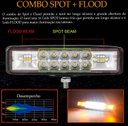 Ver imagem 5 de Farol de Milha Barra Aux 48w Led Branco Frio + Ambar Guincho Moto Carro Neblina C/ 3 Modos -strobo/p