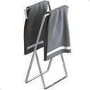 Ver imagem 2 de Porta Toalha de Rosto Banheiro de Bancada Duplo Cromado Seul