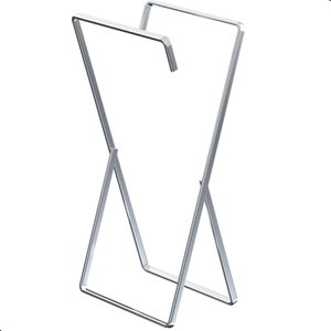 Porta Toalha de Rosto Banheiro de Bancada Duplo Cromado Seul