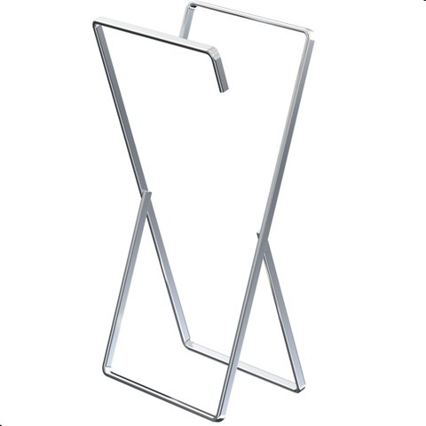 Porta Toalha de Rosto Banheiro de Bancada Duplo Cromado Seul