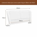 Ver imagem 2 de Cama Japonesa com Cabeceira Blind Seo Queen Courino Caramelo | Bege - Sallar Home