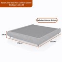 Ver imagem 3 de Cama Japonesa com Cabeceira Blind Seo Queen Courino Caramelo | Bege - Sallar Home