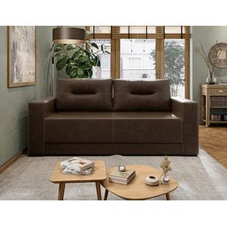 Estofados Madri Sofá 2 Lugares Corano Marrom 1.80m para Sala Bz Home Decor - 2