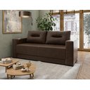 Ver imagem 3 de Estofados Madri Sofá 2 Lugares Corano Marrom 1.80m para Sala Bz Home Decor