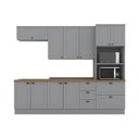Ver imagem 4 de Cozinha Completa Modulada 100% MDF 5 Peças Cinza Emily
