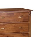 Ver imagem 4 de Cômoda de Madeira 4 Gavetas Pés Luis Xv 60816 Hannover - Imbuia Glazer