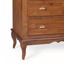 Ver imagem 3 de Cômoda de Madeira 4 Gavetas Pés Luis Xv 60816 Hannover - Imbuia Glazer