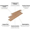 Ver imagem 4 de Kit com 30m² Piso Vinílico em Régua 17,78cm X 2mm X 1,21m Sofisticato Ruffino