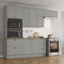 Ver imagem 1 de Cozinha Compacta 271,5cm 4 Peças 8 Portas 5 Gavetas Americana Henn