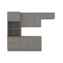 Ver imagem 4 de Cozinha Compacta 271,5cm 4 Peças 8 Portas 5 Gavetas Americana Henn