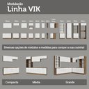 Ver mais imagens de Balcão Porta-temperos 20 Cm 1 Porta (sem Tampo) Rustic/branco Vik Madesa
