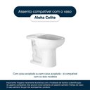 Ver imagem 4 de Assento Sanitário Laqueado Soft Close Aloha Pergamon (Bege Claro) para vaso Celite