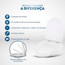 Ver imagem 5 de Assento Sanitário Laqueado Soft Close Aloha Pergamon (Bege Claro) para vaso Celite