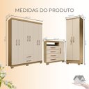 Ver imagem 2 de Conjunto Guarda Roupa 6 Portas com Cômoda e Multiuso - Edecasamoveis