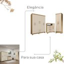 Ver imagem 6 de Conjunto Guarda Roupa 6 Portas com Cômoda e Multiuso - Edecasamoveis