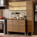 Ver imagem 1 de Armário de Cozinha Compacta 137cm Rustic Emilly Gold Madesa 03