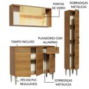Ver imagem 5 de Armário de Cozinha Compacta 137cm Rustic Emilly Gold Madesa 03