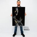Ver imagem 2 de Quadro Decorativo Caixa Mulher Fashion Tacolado Moldura Caixa 3cm Madeira sem Vidro 60 X 90cm