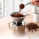 Ver imagem 7 de Filtro Coador de Café Aço Inoxidável Reutilizável sem Papel Econômico